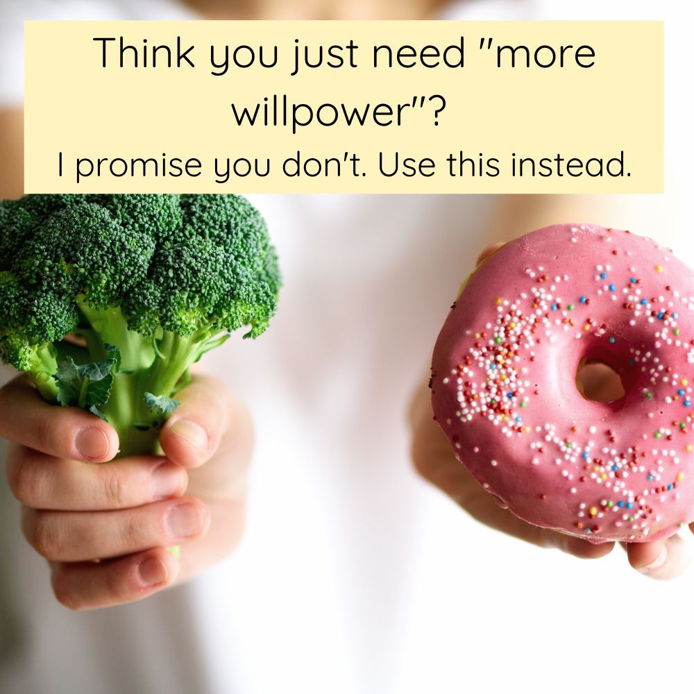 use less willpower infographic pdf guide
